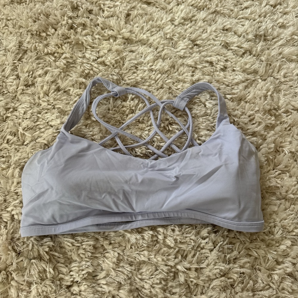 Women's Light Gray Strappy Bralette